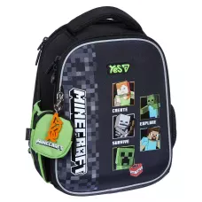Рюкзак шкільний каркасний YES H-100S Minecraft Reality 35х28х15см., 550223