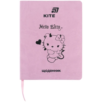 Щоденник шкільний, м'яка обкл. PU, Hello Kitty HK26-283-1 Kite