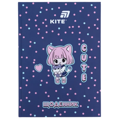 Щоденник шкільний, тверда обкл, Cuteness K26-283-1 Kite
