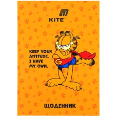 Щоденник шкільний, тверда обкл, Garfield GF26-262 Kite новинка