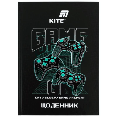 Щоденник шкільний, тверда обкл, Game on K26-283-6 Kite