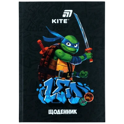 Щоденник шкільний, тверда обкл, Ninja Turtles NT26-262 Kite