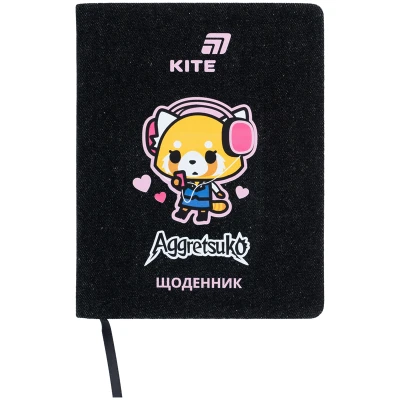 Щоденник шкільний, тверда обкл. PU, Aggretsuko AR26-264 Kite