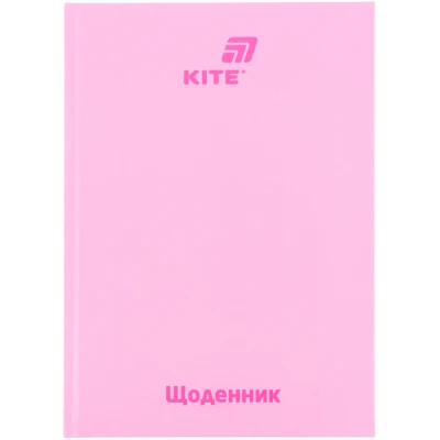 Щоденник шкільний, тверда обкл, рожевий, K26-262-15 Kite