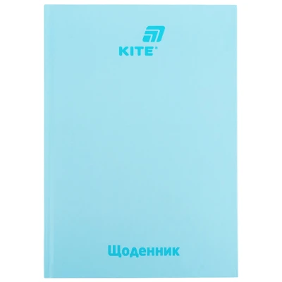 Щоденник шкільний, тверда обкл, світло блактиний, K26-262-19 Kite