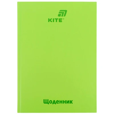 Щоденник шкільний, тверда обкл, салатовий, K26-262-16 Kite