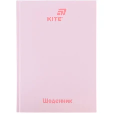 Щоденник шкільний, тверда обкл, світло рожевий, K26-262-14 Kite