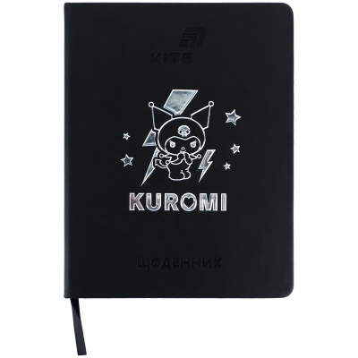 Щоденник шкільний, тверда обкл. PU, Kuromi HK26-264-2 Kite