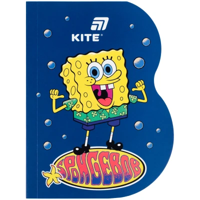 Блокнот вирубка, клей, 60арк., А6 Sponge Bob SB26-223 Kite