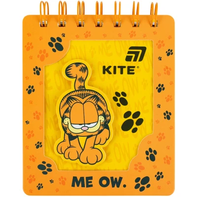 Блокнот вирубка, спіраль., 80 арк, кліт, Garfield GF26-276 Kite