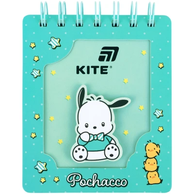 Блокнот вирубка, спіраль., 80 арк, кліт, Pochacco PC26-276 Kite