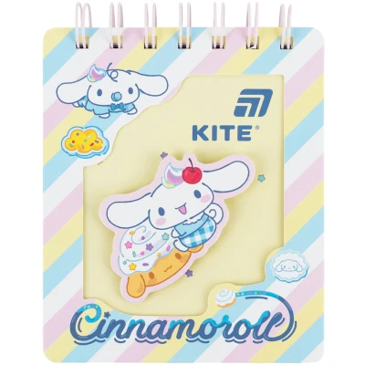 Блокнот вирубка, спіраль., 80 арк, лінія, Cinnamoroll CR26-279 Kite