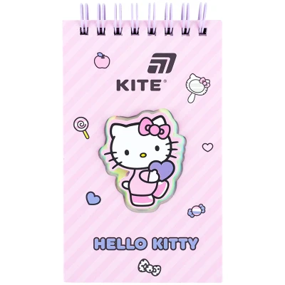 Блокнот вирубка, спіраль., 80 арк, лінія, Hello Kitty HK26-279-1 Kite