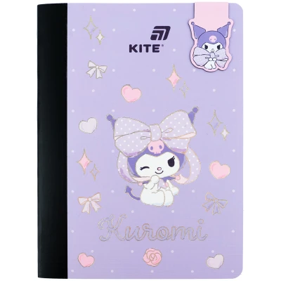 Блокнот з магнітною закладкою, А5, 60 арк., кліт., Hello Kitty HK26-192-2 Kite