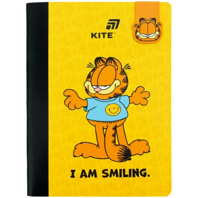 Блокнот з магнітною закладкою, А5, 60 арк., кліт., Garfield GF26-192 Kite