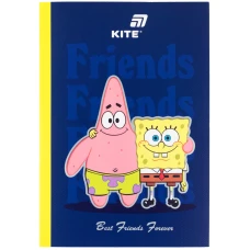 Блокнот м'яка обкл. А5, 40 арк., клітинка, Sponge Bob SB26-091 Kite