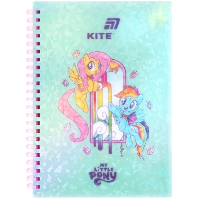 Блокнот на спіралі пласт. обкл., А5, 80 арк.,кліт., My Little Pony LP26-277 Kite
