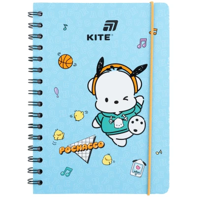 Блокнот на спіралі А5, 80 арк., кліт., Pochacco PC26-190 Kite