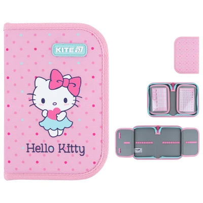 Пенал Kite 1 від., 2 відв., без наповнення HK26-622 Hello Kitty