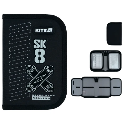 Пенал Kite 1 від., 2 відв., без наповнення K26-622-4 Skate