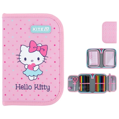 Пенал Kite 1 від., 2 відв., з наповненням HK26-622H Hello Kitty
