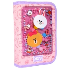 Пенал твердий YES одинарний з клапаном HP-03 Line Friends Always Together 533731