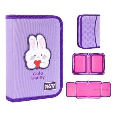 Пенал твердий YES одинарний з двома клапанами HP-04 Cute Bunny 533740