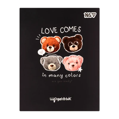 Щоденник шкільний YES Bear Love інтегральний, A5, 40 аркушів, 911739