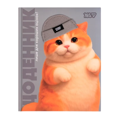 Щоденник шкільний YES Chunky Cat твердий, A5, 40 аркушів, 911720