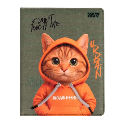 Щоденник шкільний YES Urban Cat PU, твердий, A5, 40 аркушів, 911694