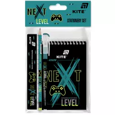 Набір канцтоварів, 4 предмети  Next Level, K26-S03-2 Kite