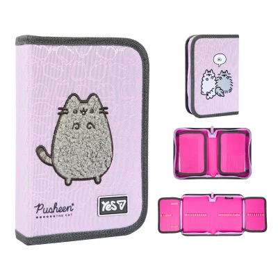 Пенал твердий YES одинарний з двома клапанами HP-04 Pusheen Delicacy 533741