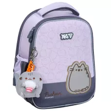 Рюкзак шкільний каркасний YES H-100S Pusheen 35х28х15см., 550663 