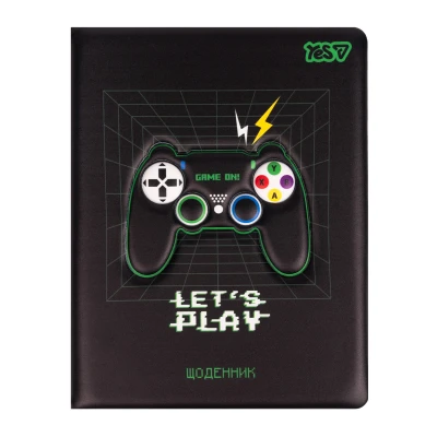 Щоденник шкільний YES Gamepad PU, твердий, A5, 40 аркушів, 911695