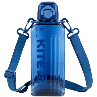 Пляшечка для води, 650 мл, синя, K26-1275-1 Kite