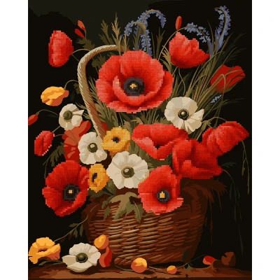 Картина за номерами з алмазною мозаїкою SANTI 