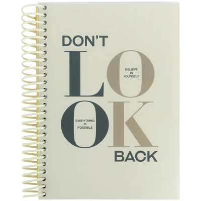 Блокнот з розділювачами, А5, 120арк, кліт, Don't look back, 8405-18-A