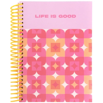 Блокнот з розділювачами, А5, 120арк, кліт, Life is good, 8405-17-A