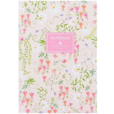Книга записна тверда обкл. А5, 96 арк., кліт., TR, Floral 1, 8457-10-A-TR