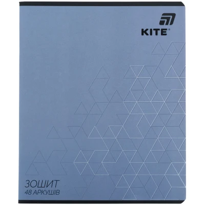 Зошит 48 арк., кліт., софт тач + УФ лак, Kite One color 3, K26-259-3 Kite