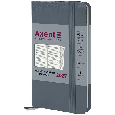 Щотижневик 2027 Pocket Strong, 90*150, сірий, 8508-27-62-A