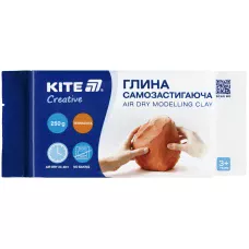 Глина самозастигаюча Kite Creative, теракотова, 250 гр, K-292-1