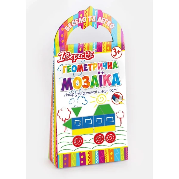 Набір геометричній мозаїки, 20 фігур на магнітній основі, 952923