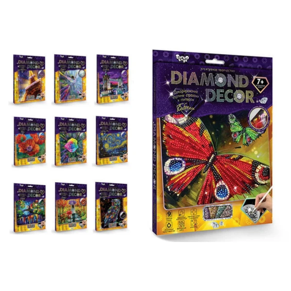 Набір креативної творчості "DIAMOND DECOR" DD-01-01,02..07,09,10,11 DANKO