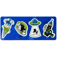Закладки пластикові 4x20 шт, 35х50 мм, UFO, K22-479-2 Kite