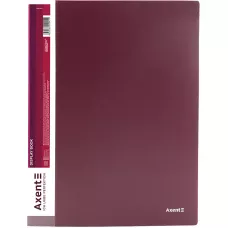 Дисплей-книга 40 файлів, бордова 1040-04-А