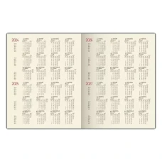 Тижневик недат. А4 (203х260), 80 арк., лінія, кремові, обкл.шт.шк. Nebraska, зелений, 251/1 2140