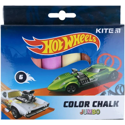 Крейда кольорова Jumbo, 6 кол. Hot Wheels HW21-073 Kite