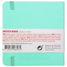 Блокнот для графіки Talens Art Creation 140г/м2, 12*12см, 80л., Fresh Mint, Royal Talens