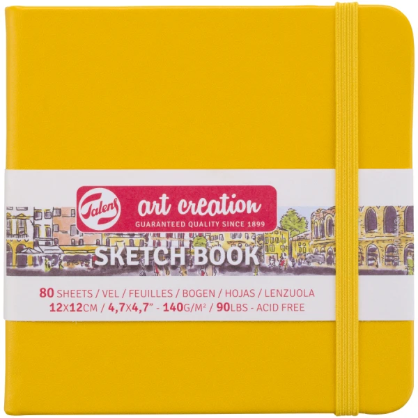 Блокнот для графіки Talens Art Creation 140г/м2, 12*12см, 80л., Golden Yellow, Royal Talens